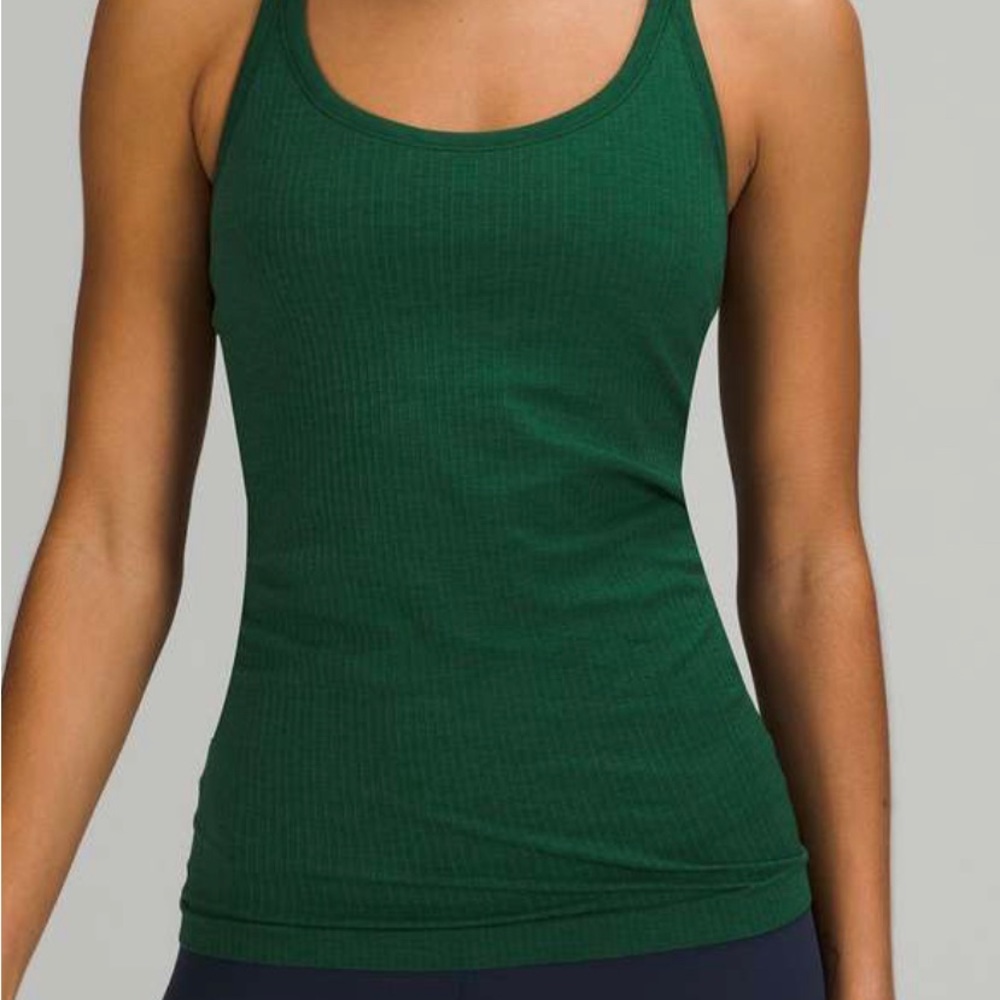 Lululemon Ebb to Street Tank in Evergreen